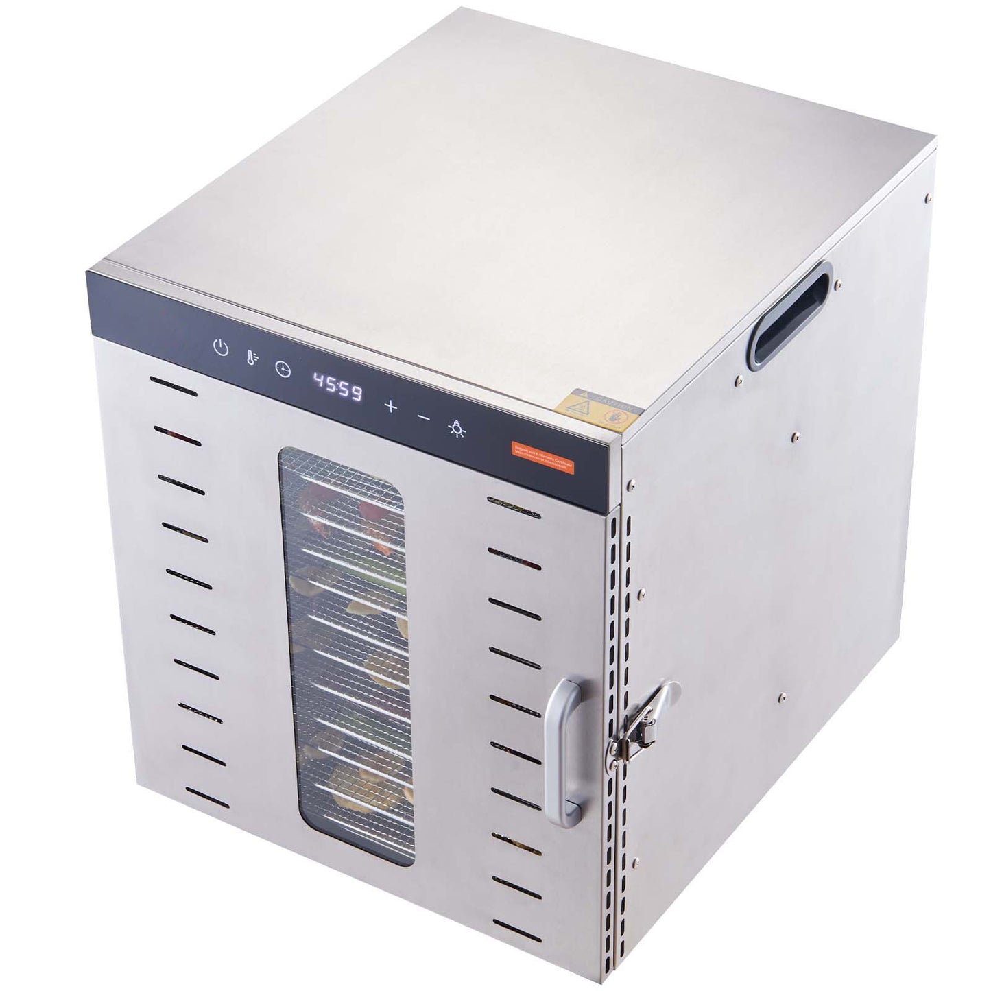 VEVOR 10 Trays Food Dehydrator Machine Stainless Steel 1000W Jerky Fruit Drying
