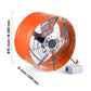 VEVOR 380 mm Gable Mount Fan 1650 CFM Attic Vent Fan with Adjustable Thermostat