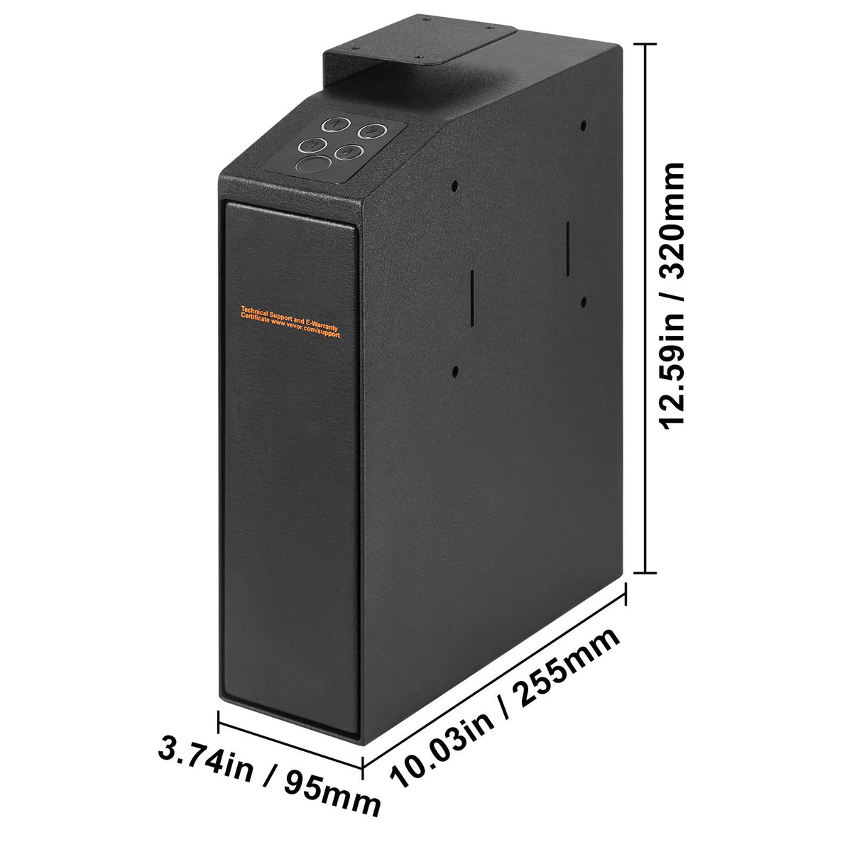 Mounted Gun Safe for Pistols Biometric Gun Safe 3 Access Ways 1 Pistol