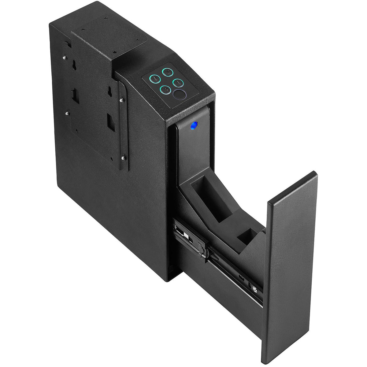 Mounted Gun Safe for Pistols Biometric Gun Safe 3 Access Ways 1 Pistol