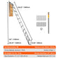 VEVOR Attic Ladder Telescoping, 158.76kg Capacity, 100cm x 59.94cm,Multi-Purpose Aluminium Extension, Lightweight and Portable,Fits298.7cm-320.04cmCeilingHeights,Convenient Access to Your Attic Standa
