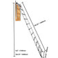 VEVOR Attic Ladder Telescoping, 158.76kg Capacity, 100cm x 59.94cm,Multi-Purpose Aluminium Extension, Lightweight and Portable,Fits298.7cm-320.04cmCeilingHeights,Convenient Access to Your Attic Standa