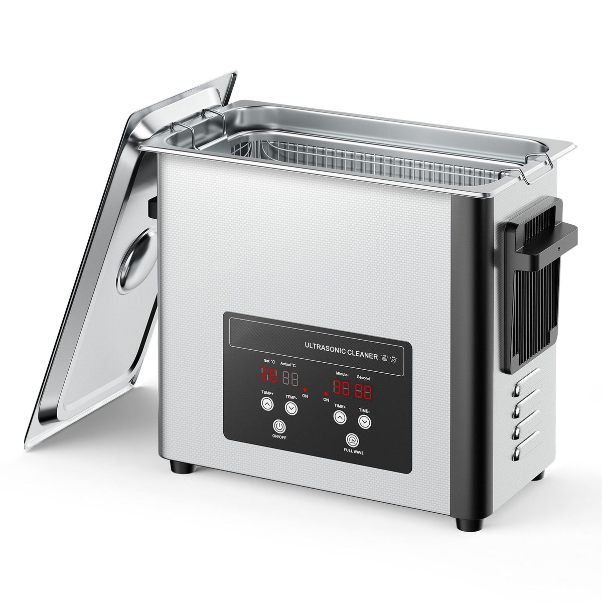 VEVOR 6L Ultrasonic Cleaner, Professional Ultrasonic Cleaner Machine with Cleaning Basket & Digital Display, 120W Stainless Steel 40kHz Cleaning Machine for Watches, Razors, Jewelry, Coins and More