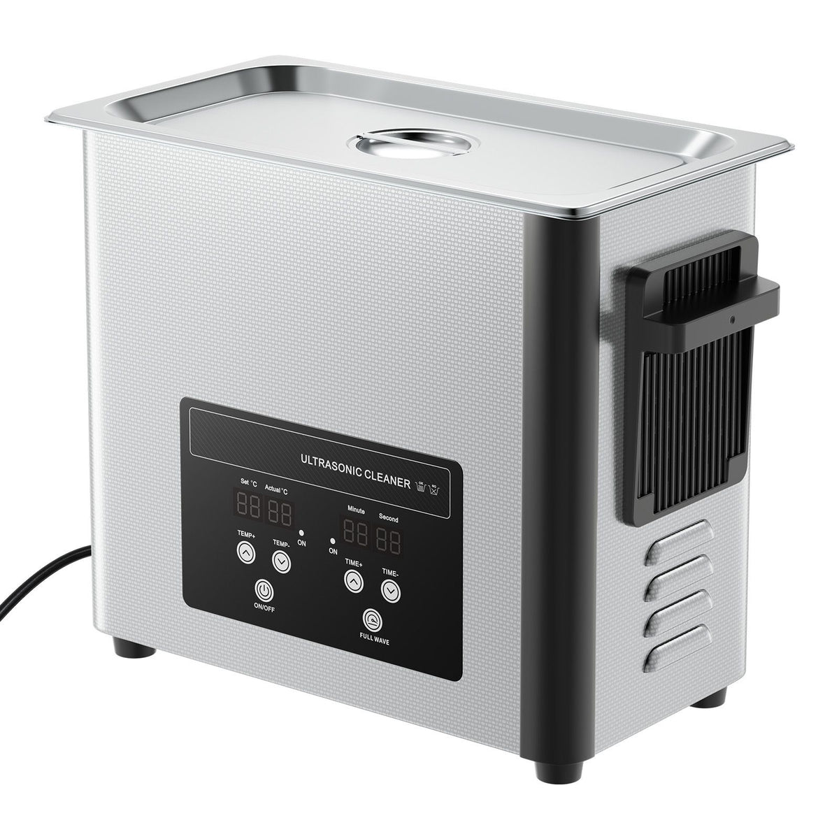 VEVOR 6L Ultrasonic Cleaner, Professional Ultrasonic Cleaner Machine with Cleaning Basket & Digital Display, 120W Stainless Steel 40kHz Cleaning Machine for Watches, Razors, Jewelry, Coins and More