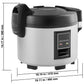 VEVOR Commercial Rice Cooker 60-Cup Non-Stick Pot 13L 12H Keep Warm Restaurant