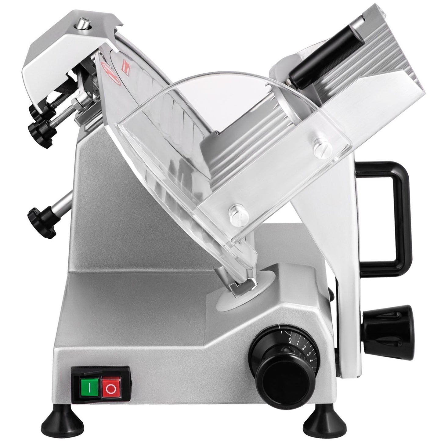 VEVOR Commercial Meat Slicer, 200W Electric Deli Food Slicer, 350-400RPM Meat Slicer with 8" Carbon Steel Blade, 0 - 0.47 inch Adjustable Thickness Electric Meat Slicer for Home and Commercial Use