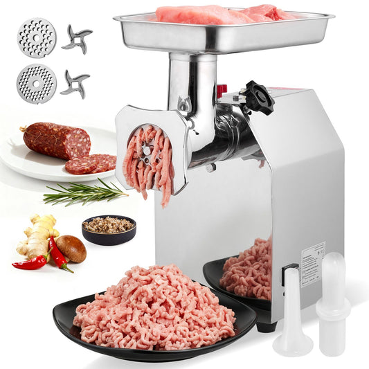 VEVOR Commercial Electric Meat Grinder 9.2 Lbs/Min Sausage Stuffer Maker Kitchen