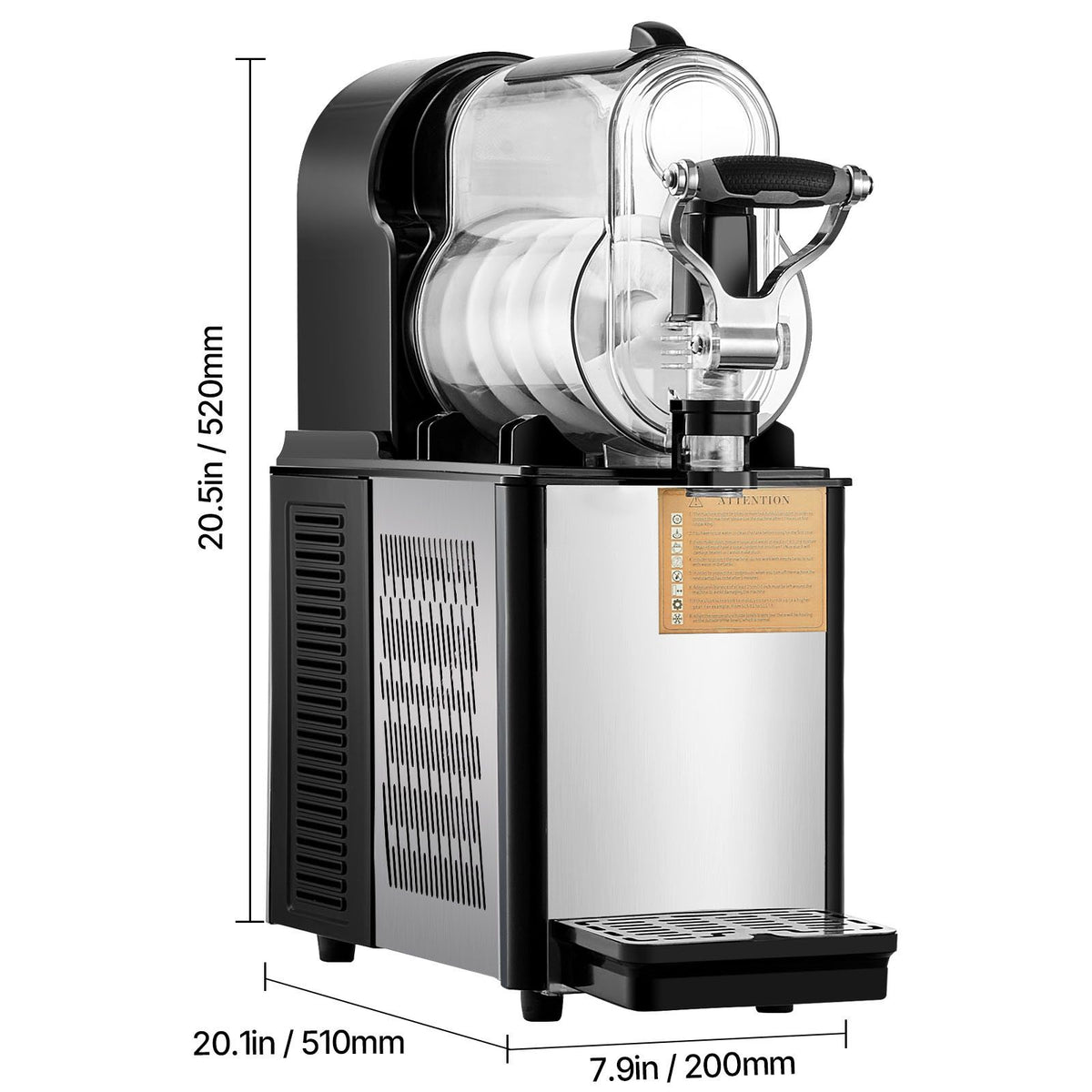 VEVOR 3L Commercial Slushy Machine Margarita Smoothie Frozen Drink Maker