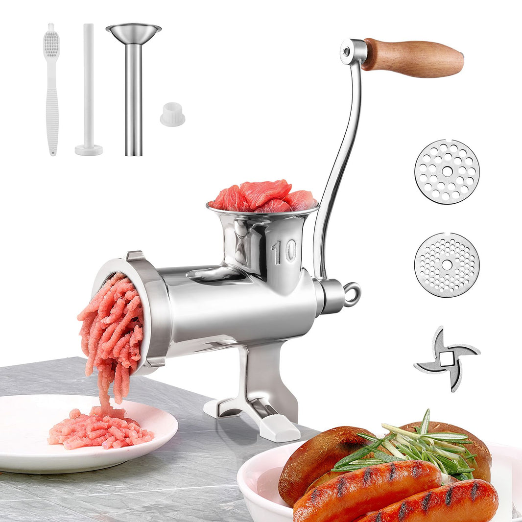 VEVOR Heavy Duty Meat Grinder Manual Sausage Filler Stainless Steel with Clamp