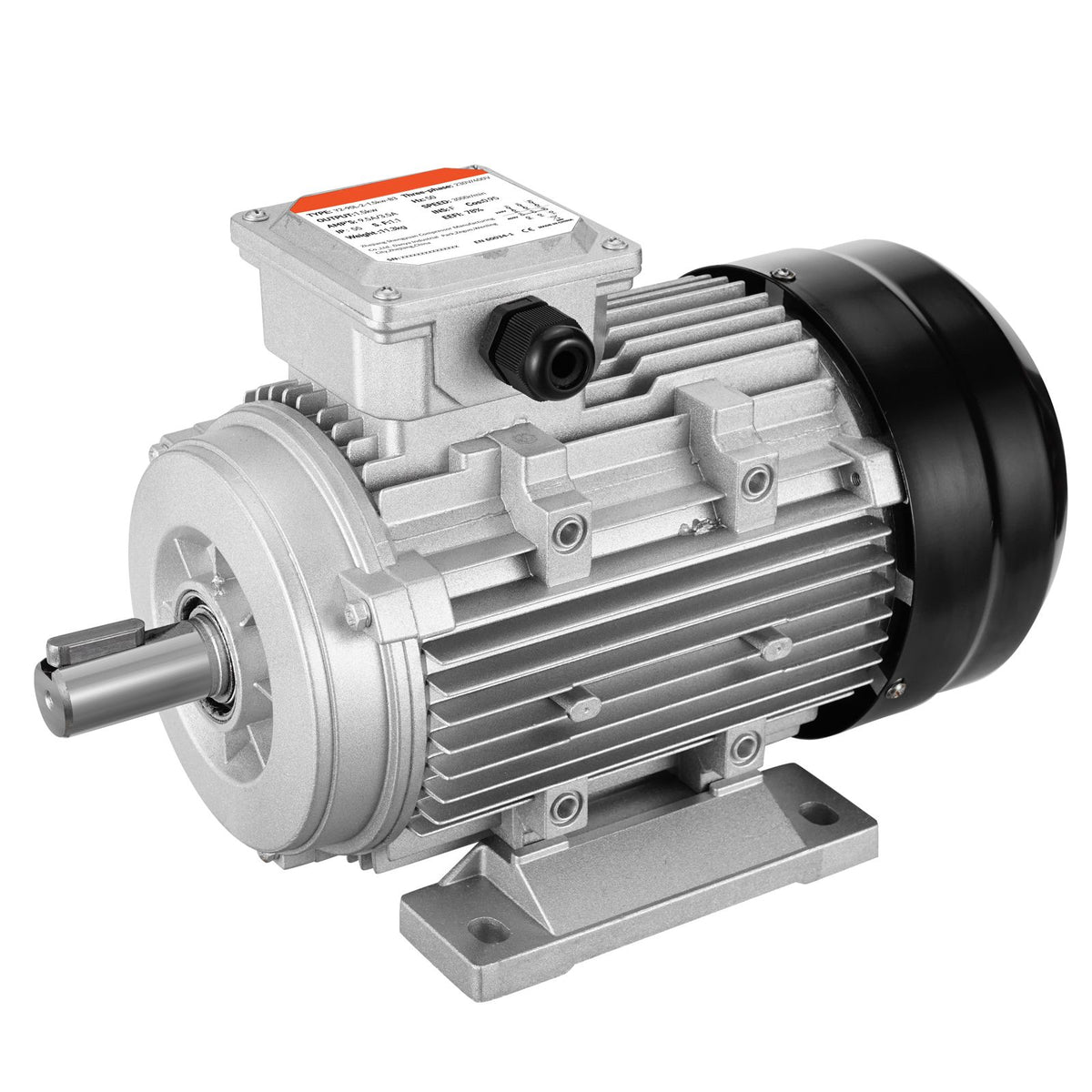 2.2KW Electric Motor 2890 rpm, AC 400V 4.7A, 90L, B3 Frame, Air Compressor Motor 3-Phase, 24mm Keyed Shaft, CW/CCW Rotation for Agricultural Machinery and General Equipment