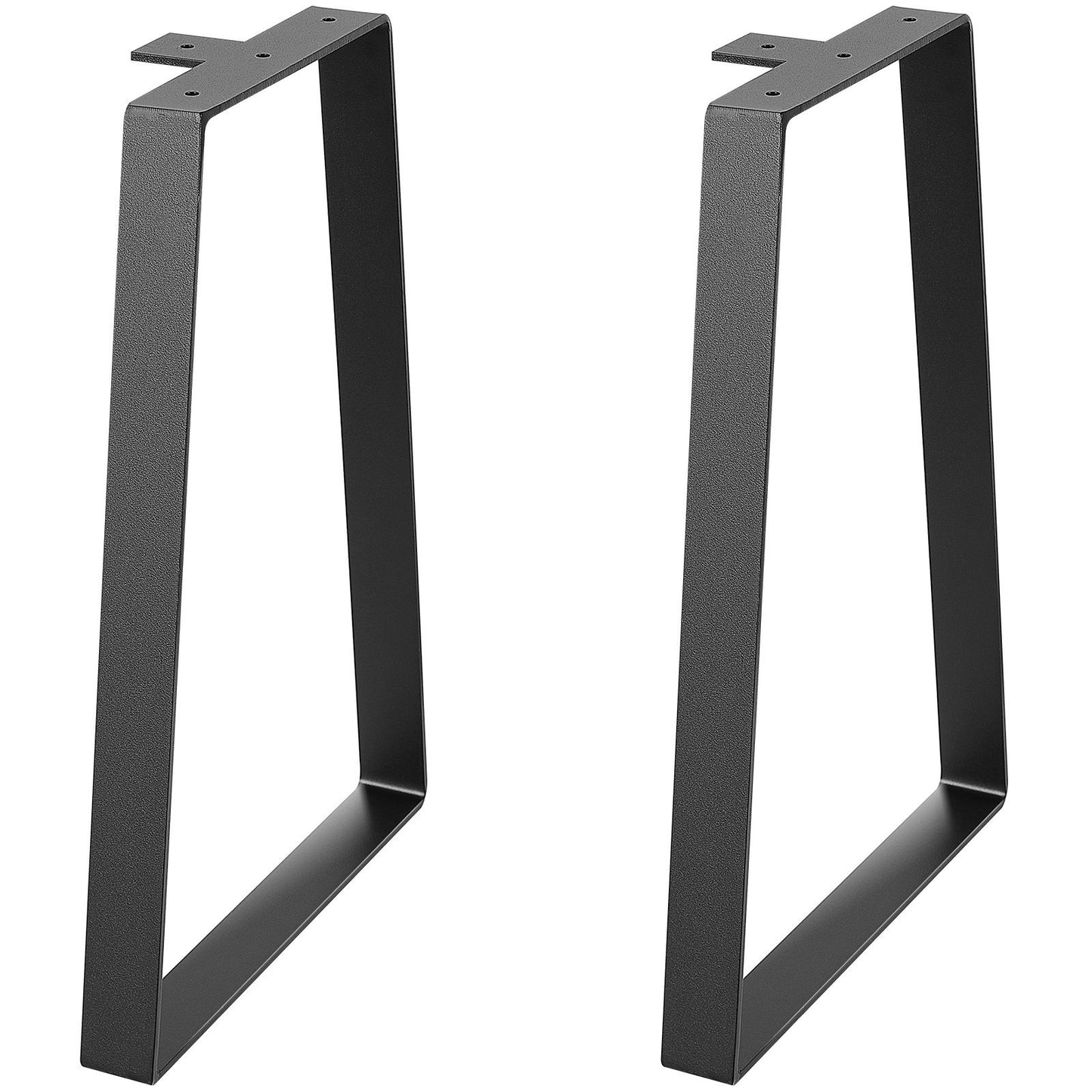 VEVOR 406.4MM Trapezoid Steel Table Legs, Replacement Furniture Legs Set of 2 for DIY Coffee Tables, Modern Desks, Bench, Night Stands, Sofa, Max Load 181.4KG Heavy Duty, Quick Instalation Legs Black