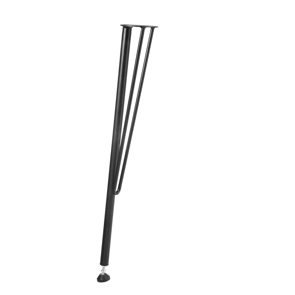 VEVOR Hairpin Table Legs Metal Coffee Table Legs Desk 28" Height 3-Rod Set of 4