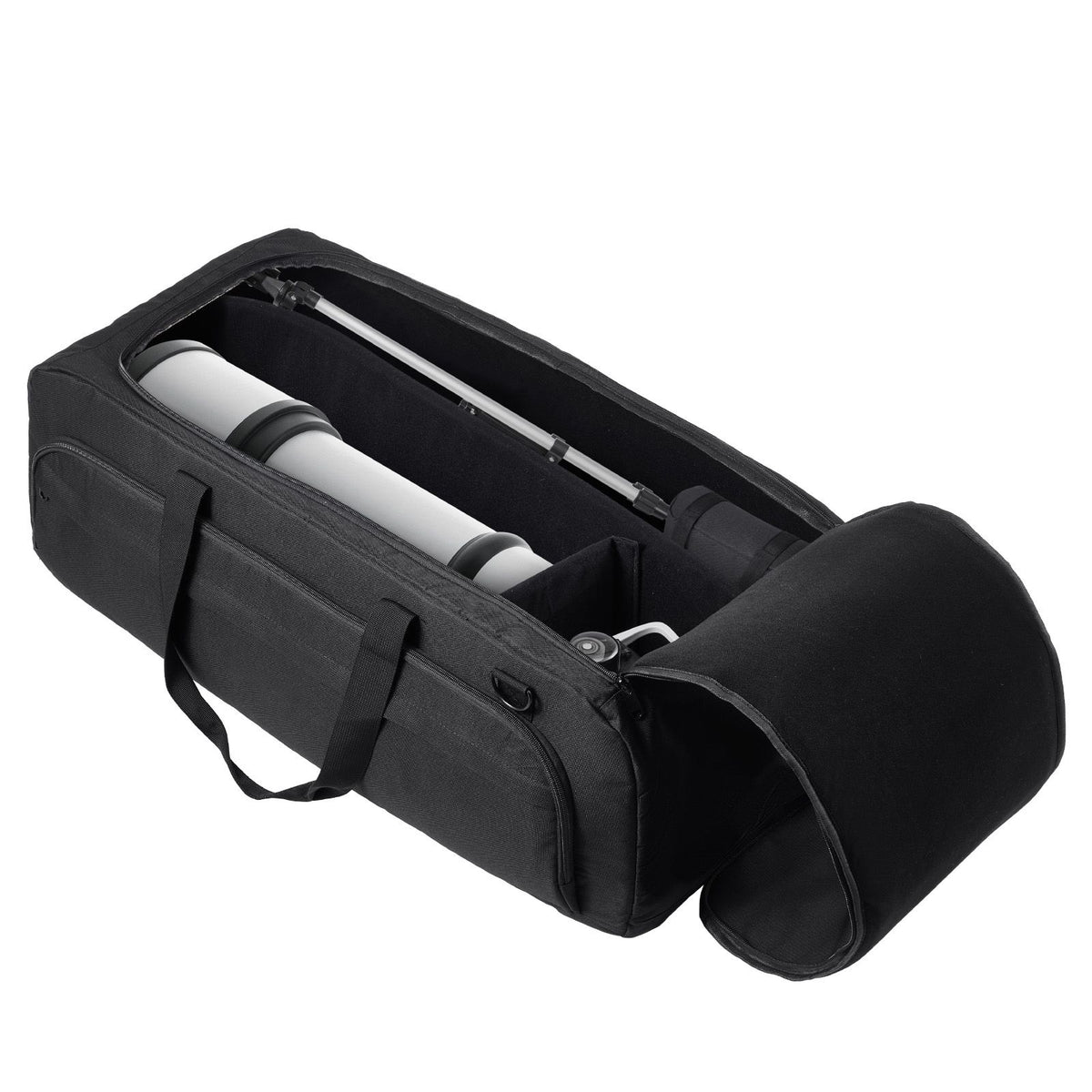 Telescope Case, 770 mm, Telescope Storage Bag with Fixed Buckles, Multi-Pocket and Detachable Divider, Shock-Absorbent Telescope Carrying Case for Optical Tube & Tripod, Counterweight Pocket