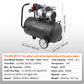 VEVOR Air Compressor Compact Portable Oil Free Compressor 30L 90 PSI