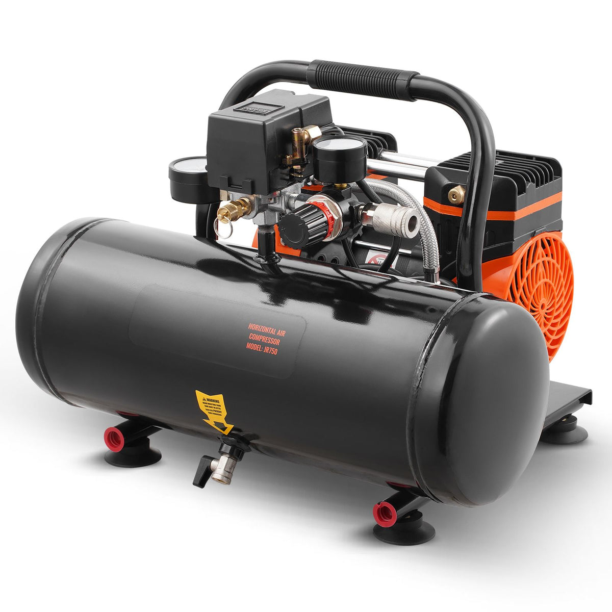 VEVOR Air Compressor Compact Portable Oil Free Compressor 8L 8bar