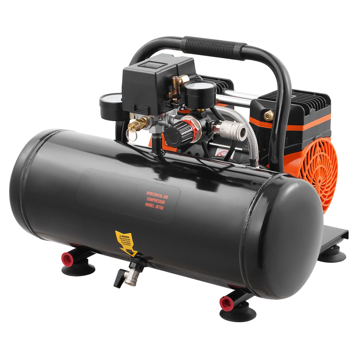VEVOR Air Compressor Compact Portable Oil Free Compressor 8L 8bar