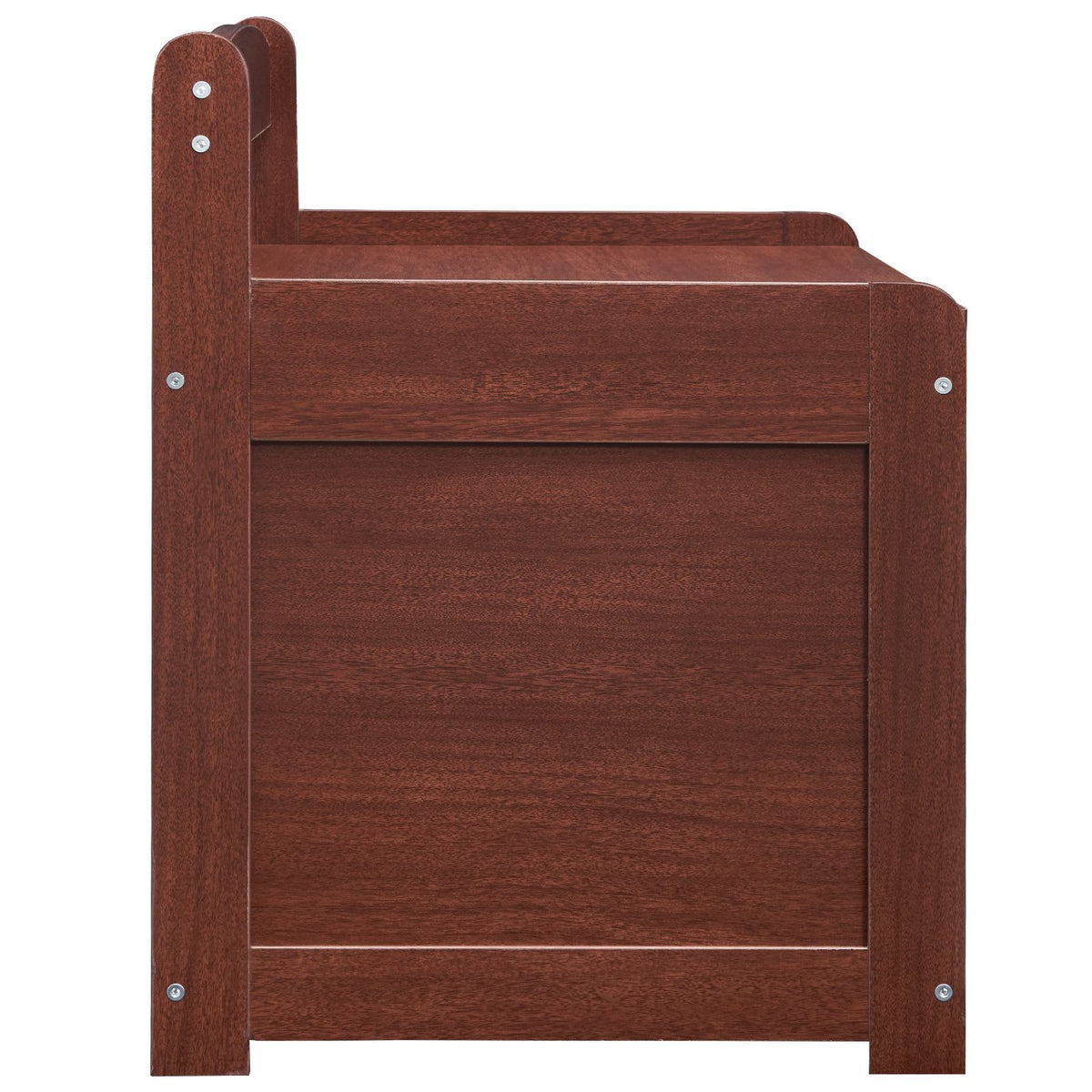 VEVOR Kids Toy Storage Bench Wooden Toy Box Chest 32.68 x 17.91 x 24.02" Cherry