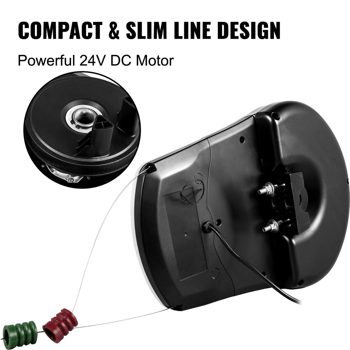 VEVOR Garage Roller Door Opener, 800 N Lift Force 164 ft Remote Control, 220V Electric Roller Gate Opener, Auto Garage Roller Gate Opener Kit with 2 Remote, Apply for Garage Store