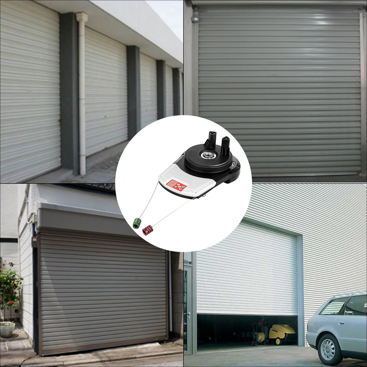 VEVOR Garage Roller Door Opener, 800 N Lift Force 164 ft Remote Control, 220V Electric Roller Gate Opener, Auto Garage Roller Gate Opener Kit with 2 Remote, Apply for Garage Store