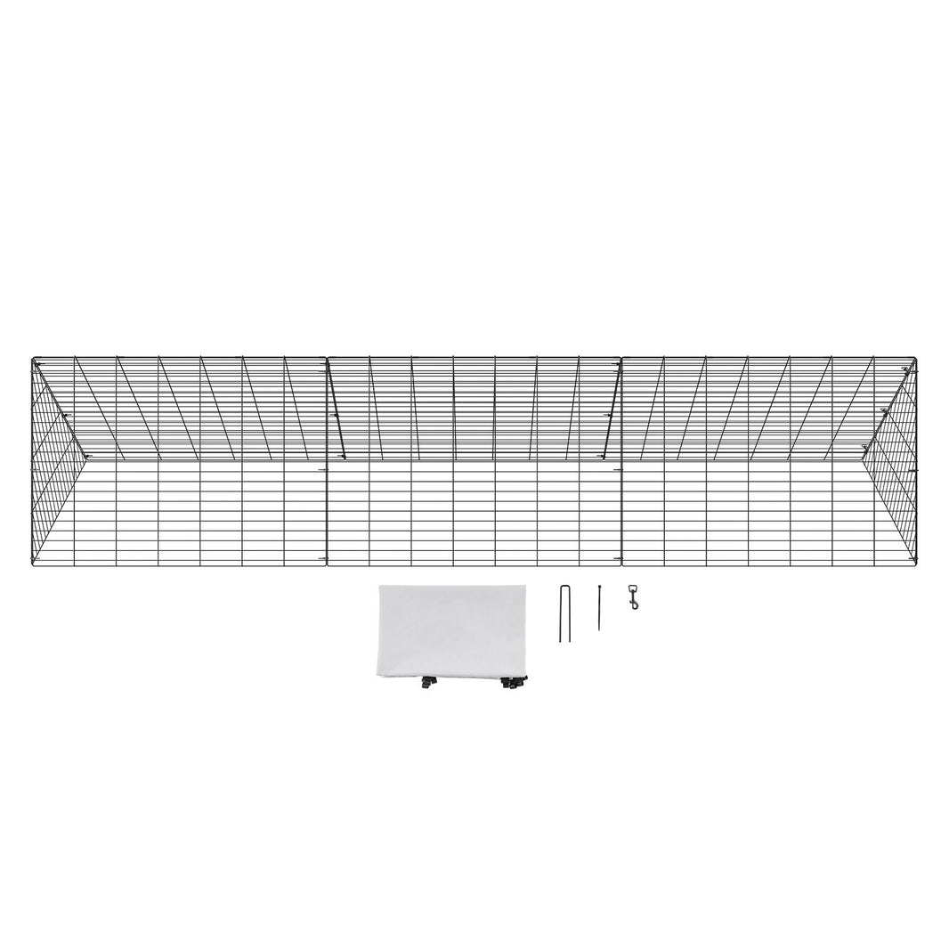VEVOR Chicken Tunnels, 300 x 71 x 61.5cm (LxWxH) Chicken Tunnels for Yard, Portable Chicken Tunnels for Outside Easy Installation, Chicken Coop Run, Suitable for Chickens, Ducks, Rabbits