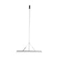 Landscape Rake, 915mm Head Aluminum Landscape Rake, Lake Weed Rake with 1915mm Long Handle, for Loosening Soil, Lawn Care, Weeding Lake, Garden, Pond