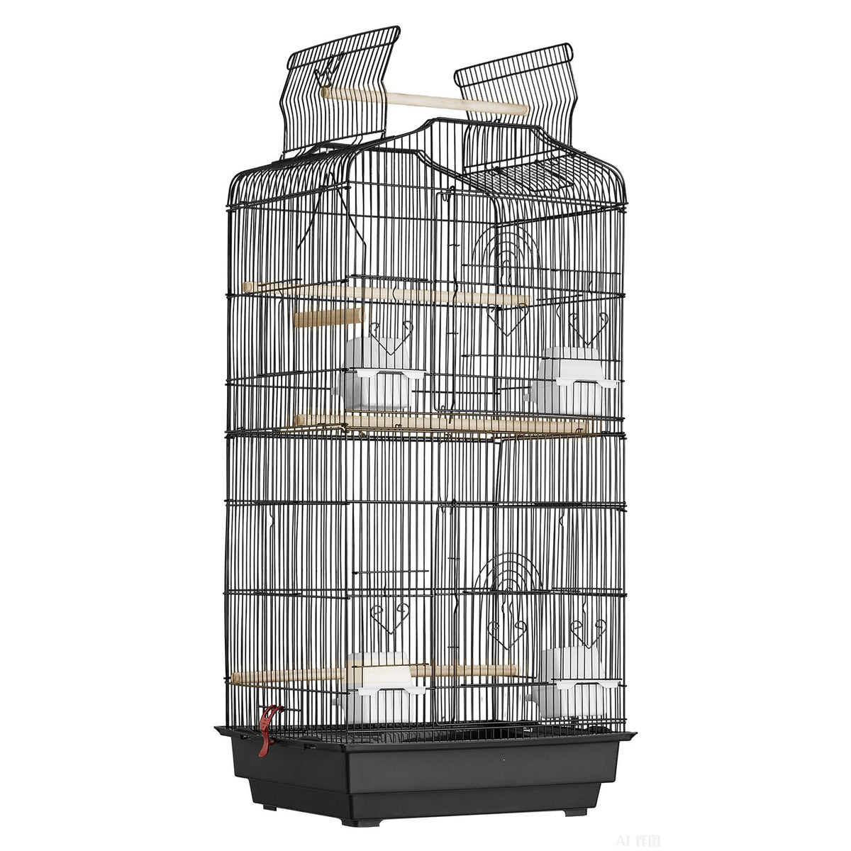 Bird Flight Cage 39 in Hanging Metal Parakeet Cage for Cockatiels Parrot