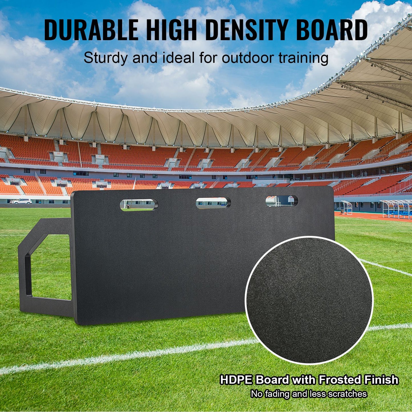 VEVOR Soccer Rebounder Board, 100x40 cm Portable Soccer Wall with 2 Angles Rebound, Foldable HDPE Kickback Rebound Board, Soccer Training Equipment for Kids and Adults, Passing & Shooting Practice