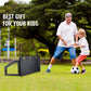 VEVOR Soccer Rebounder Board, 115x45 cm Portable Soccer Wall with 2 Angles Rebound, Foldable HDPE Kickback Rebound Board, Soccer Training Equipment for Kids and Adults, Passing & Shooting Practice