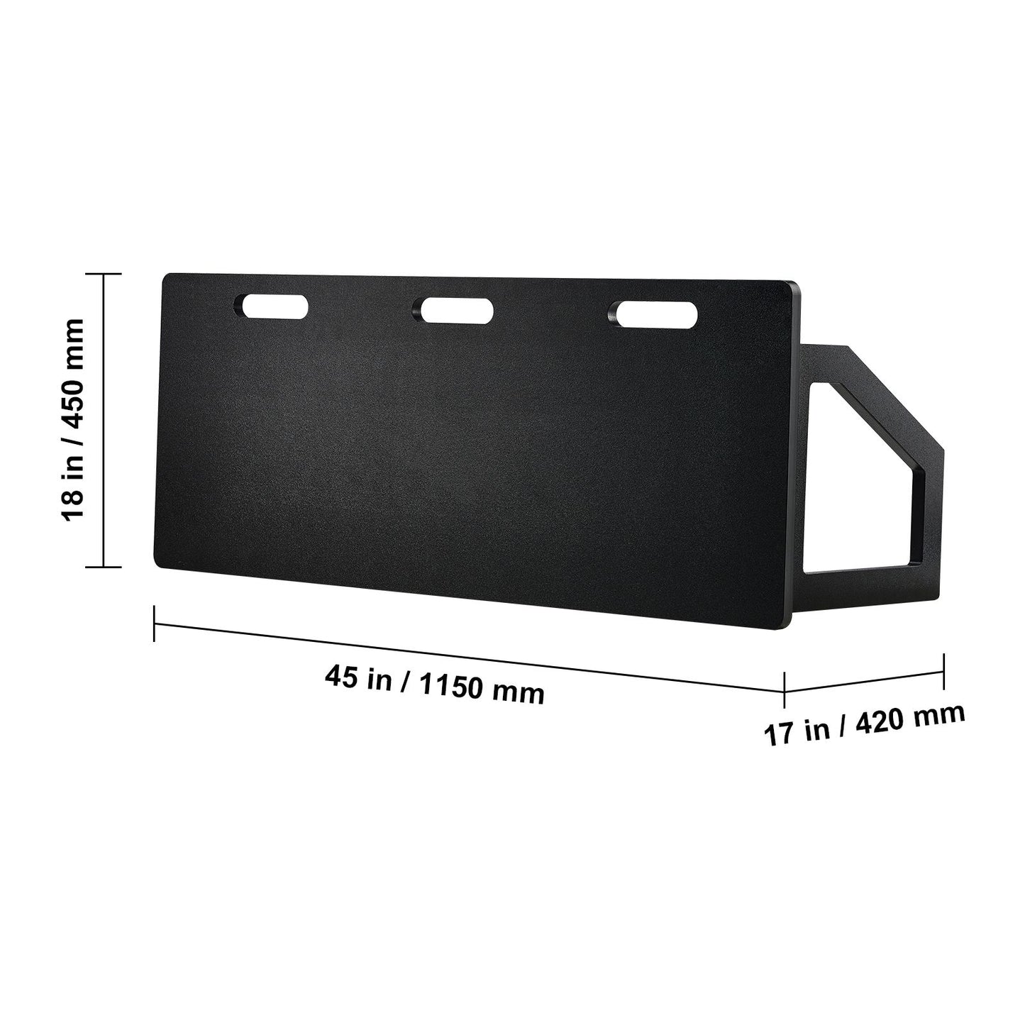 VEVOR Soccer Rebounder Board, 115x45 cm Portable Soccer Wall with 2 Angles Rebound, Foldable HDPE Kickback Rebound Board, Soccer Training Equipment for Kids and Adults, Passing & Shooting Practice