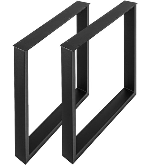 VEVOR Black Table Legs Frame Metal Dining Table Desk 600X720MM