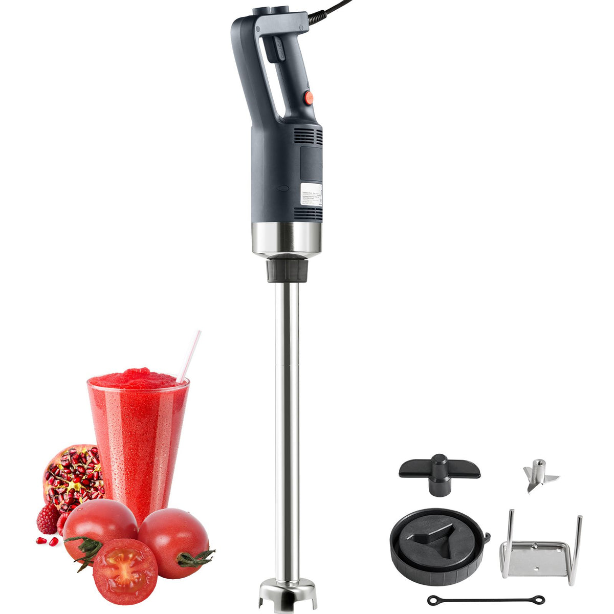 VEVOR Professional Stick Blender, 500W Powerful Handheld Mixer, Adjustable Speed with Stainless Steel Blade, Versatile Hand Mixer for Soups, Smoothies, Purees, and Baby Food
