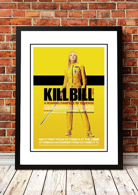 Kill Bill' Cult Movie Poster! - Framed A4