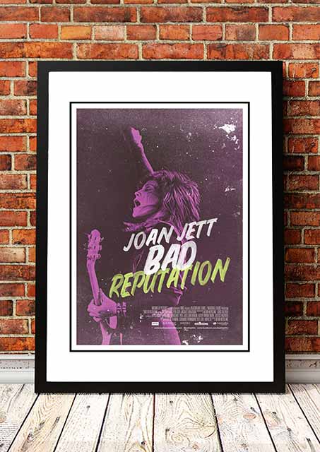 Joan Jett ‘Bad Reputation’ Movie Poster 2018 - Framed A2