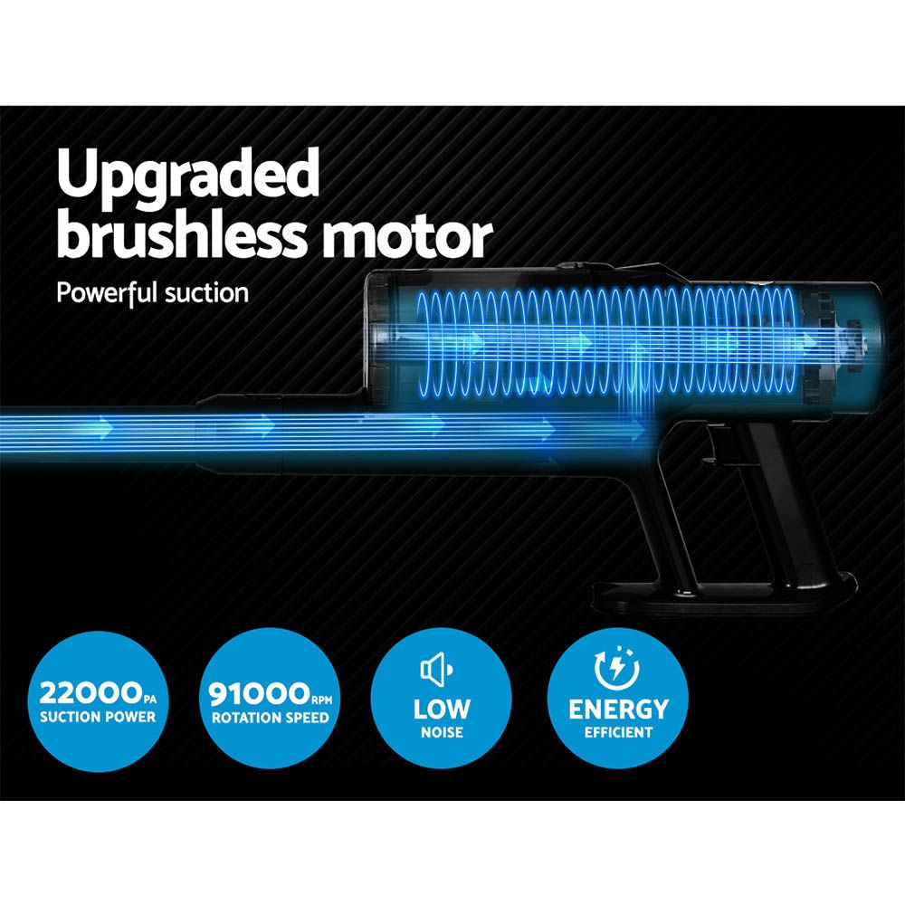Handheld Vacuum Cleaner Brushless Cordless Bagless Stick Vacuum - 350W