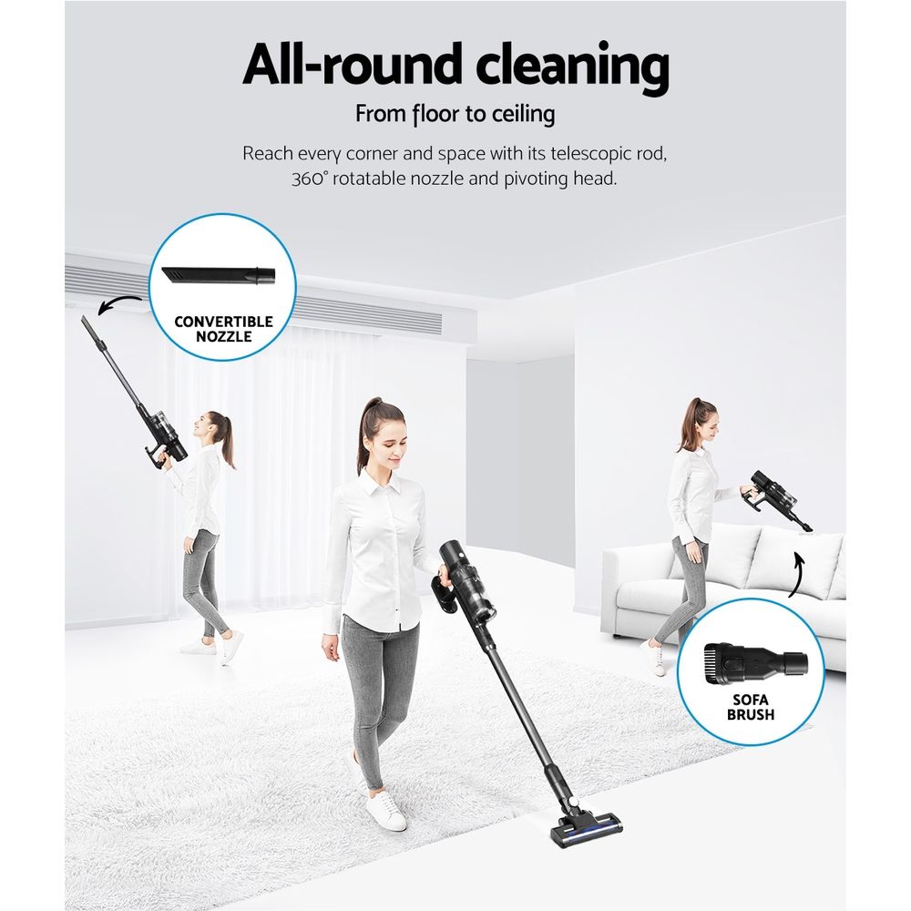 Handheld Vacuum Cleaner Brushless Cordless Bagless Stick Vacuum - 350W
