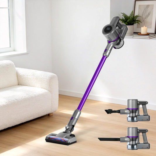 Handheld Vacuum Cleaner Bagless Cordless 120W - Purple