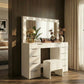 Levede Dressing Table LED Makeup Mirror Stool Set Vanity Desk Cabinet 10 Drawers