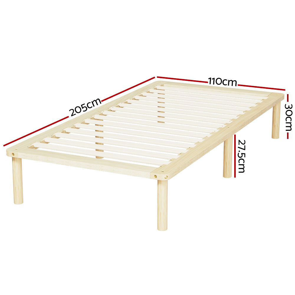 Bed Frame King Single Size Wooden Base Mattress Platform Timber Pine AMBA