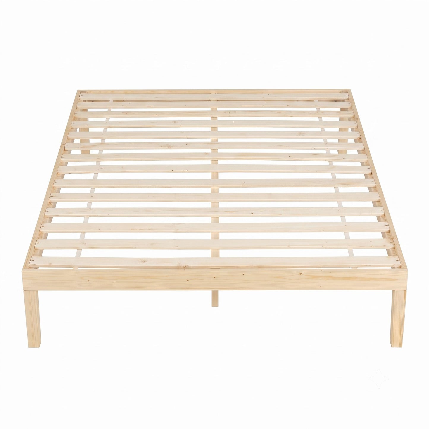 Bed Frame Double Size Wooden Base Mattress Platform Timber - Pine BRUNO
