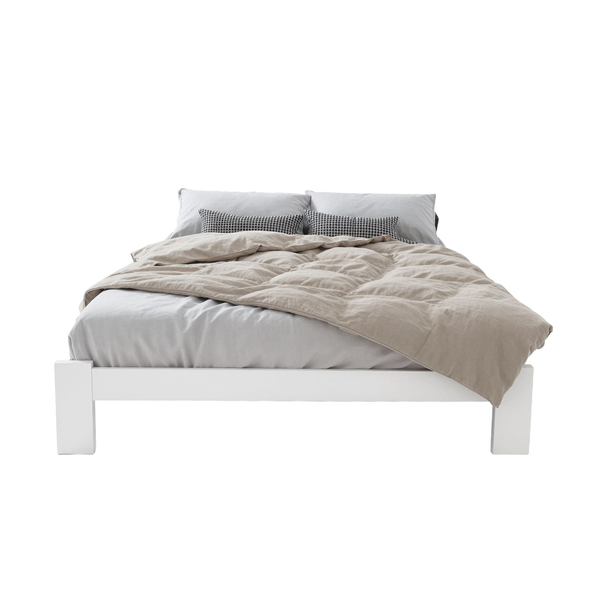 Bed Base Frame Size Timber Foundation Mattress Queen Wooden