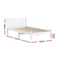 King single mattress Bed Frame Wooden Timber Size