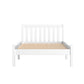 King white wooden bed frame