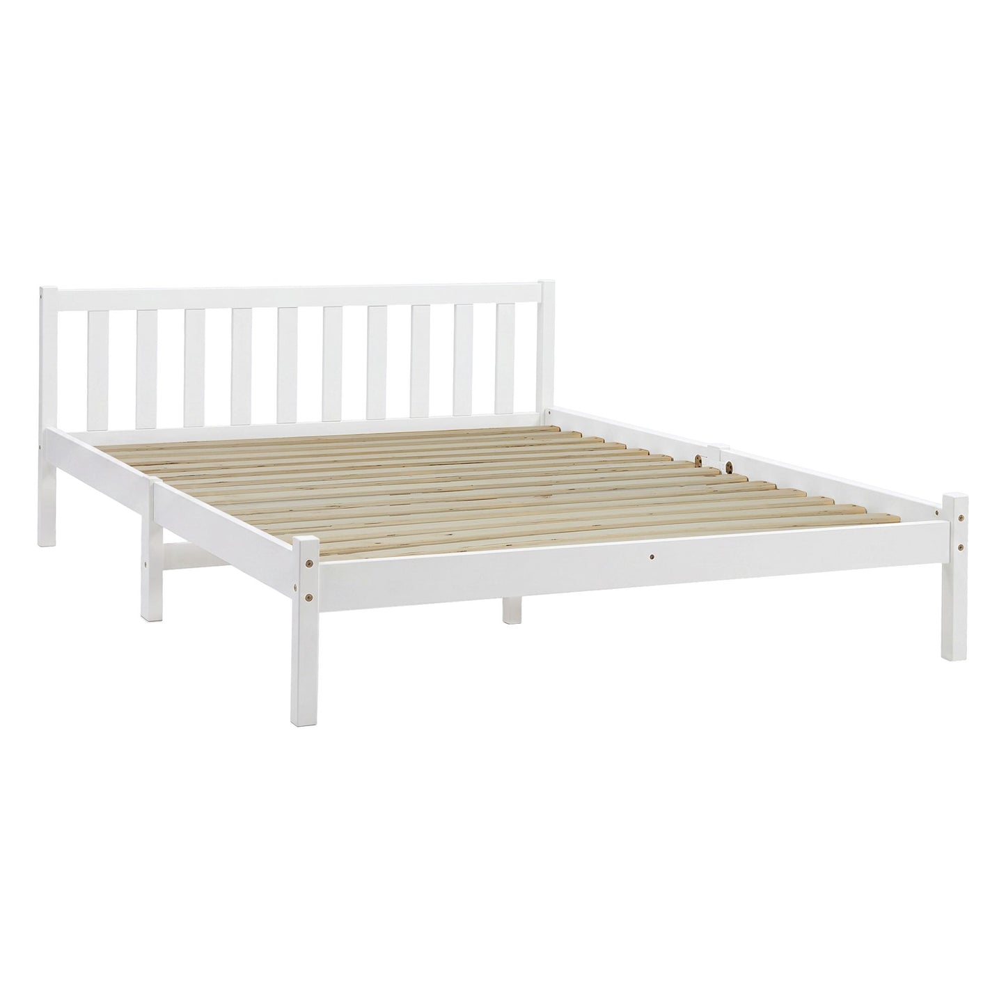 Sofie Bed Frame Queen Size Wooden White
