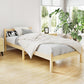 Single wooden bed frame