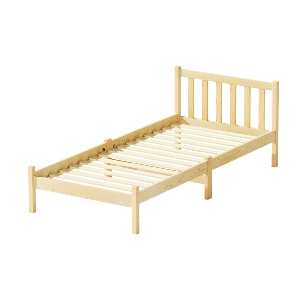 Bed Frame Single Size Wooden - Oak SOFIE
