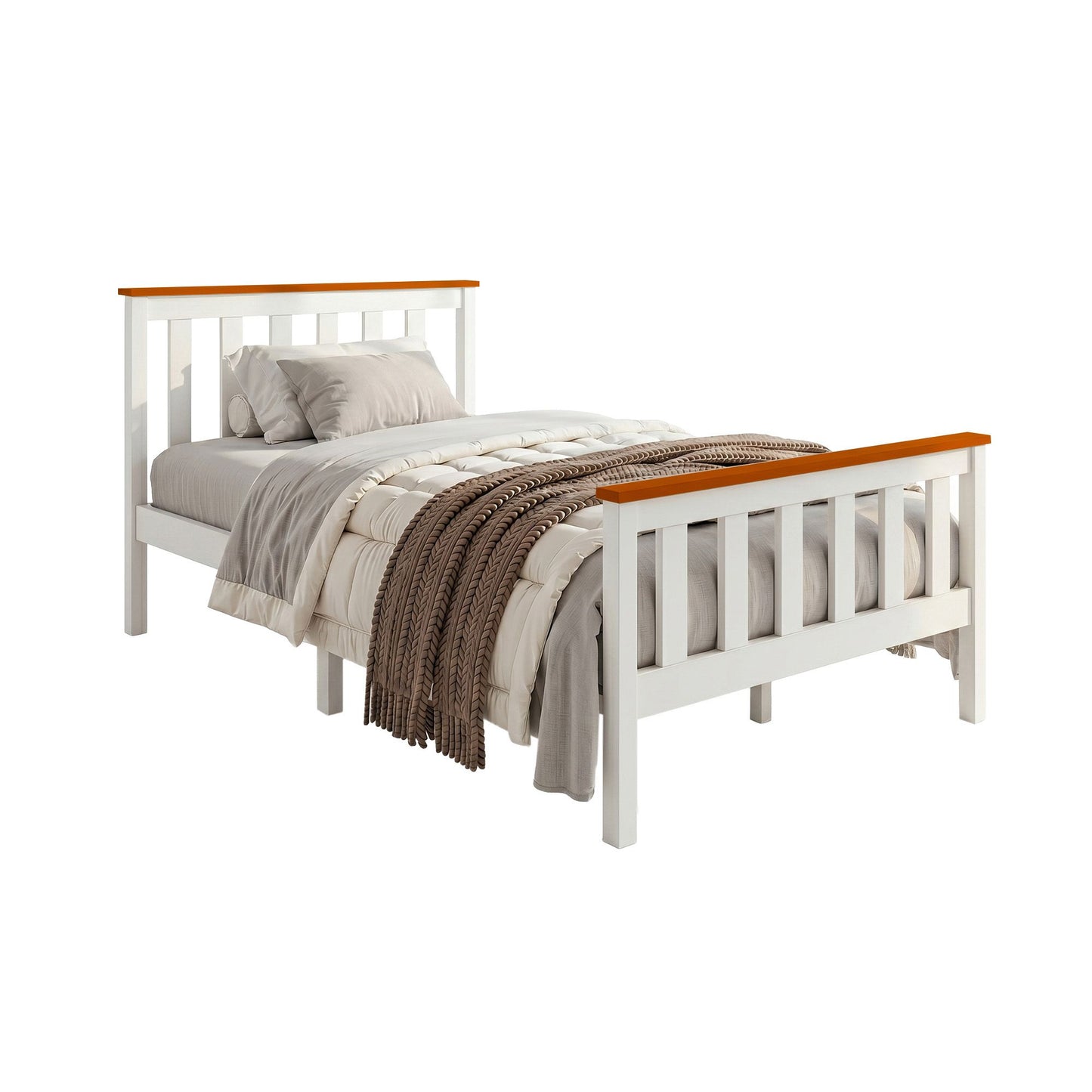 Bed Frame Single Wooden Bedroom Furniture for Kids