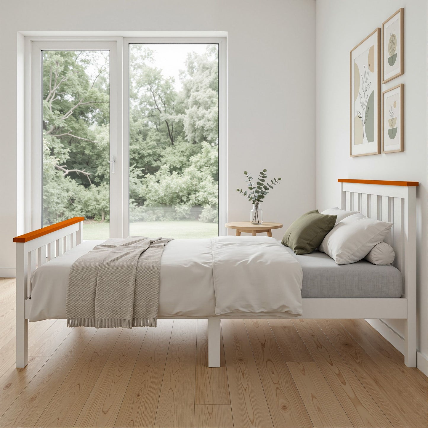 Bed Frame Single Wooden Bedroom Furniture for Kids