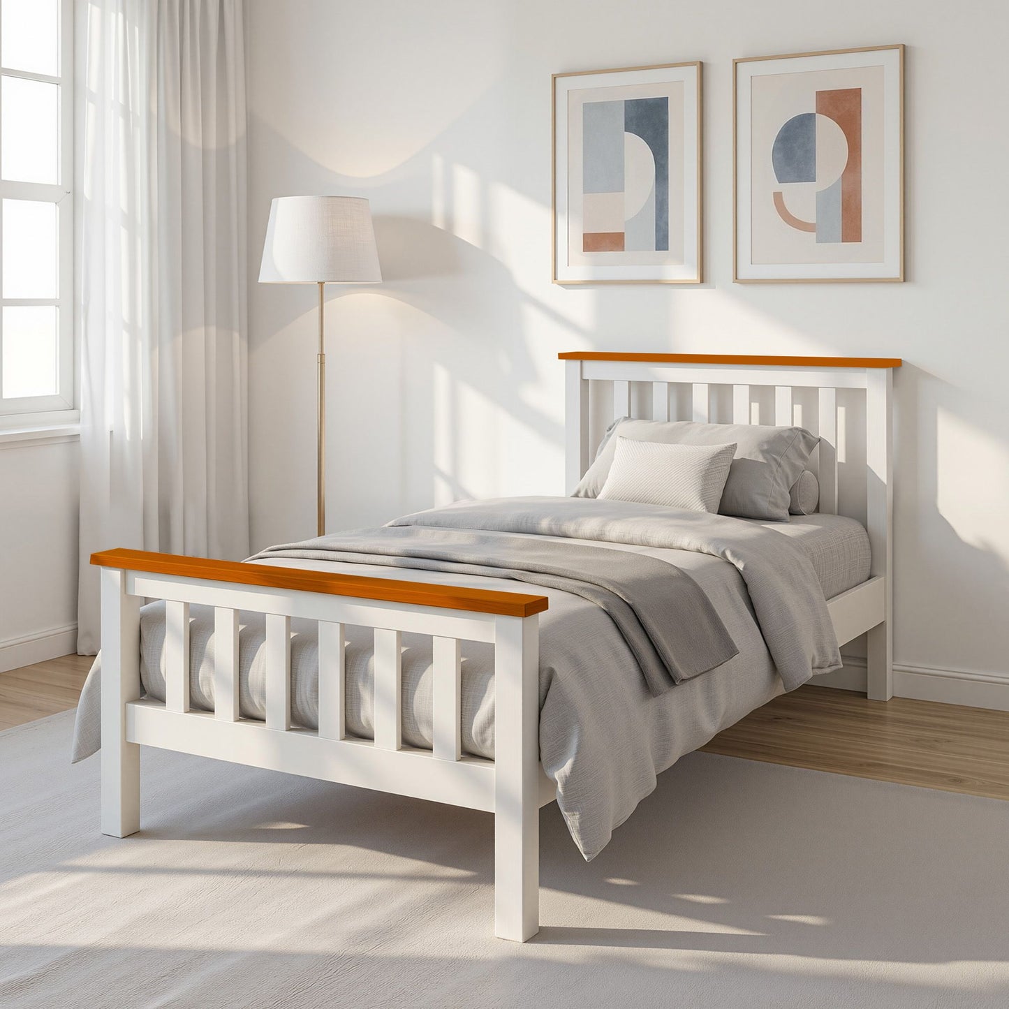 Bed Frame Single Wooden Bedroom Furniture for Kids