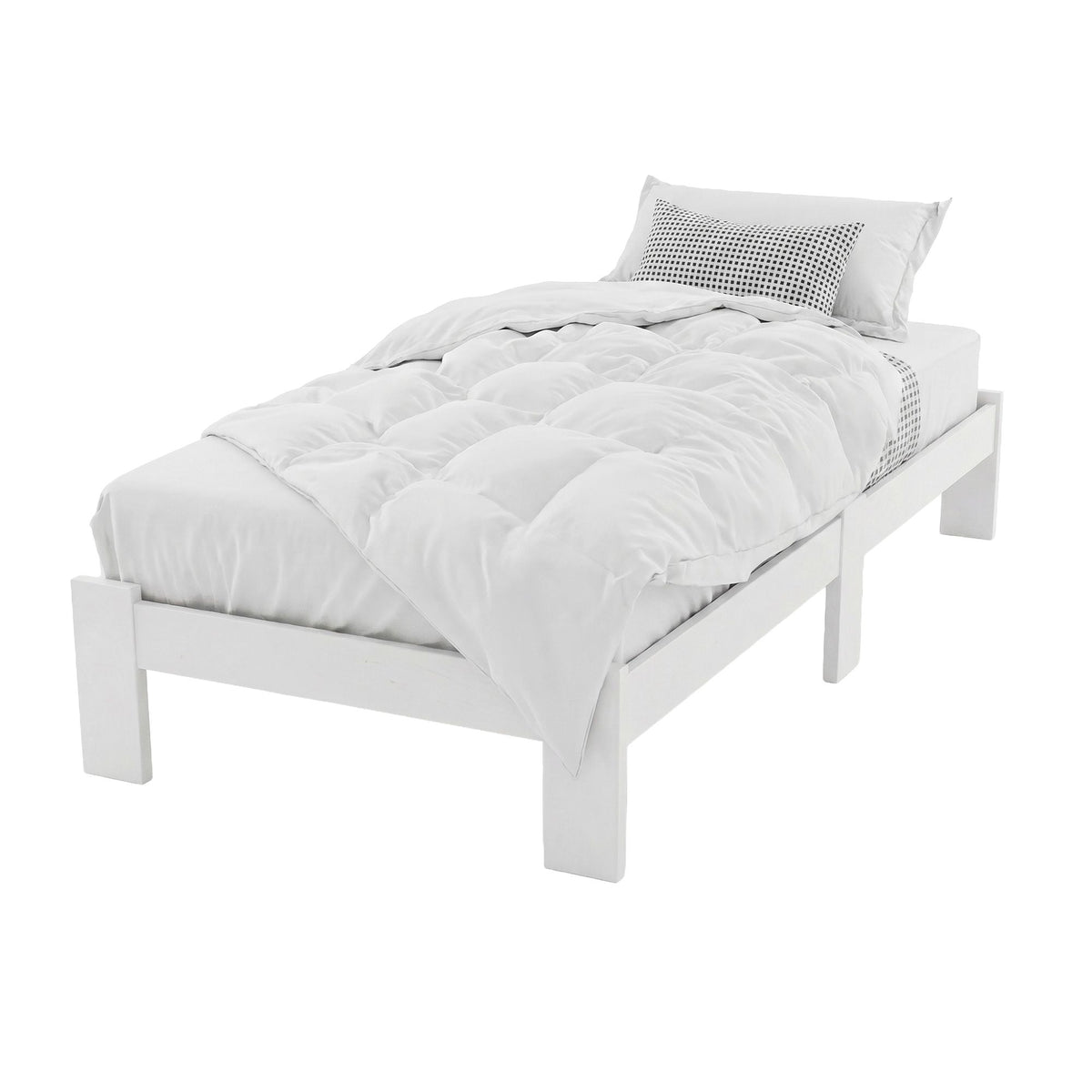 Bed Frame King Single Wooden Mattress