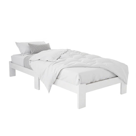 Single wooden bed frame